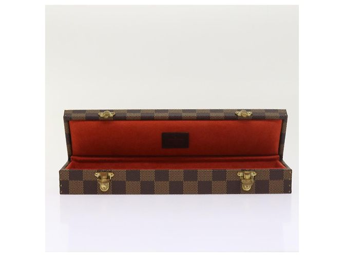 ASTUCCIO PER OROLOGI Damier Ebene LOUIS VUITTON Auth yk8757SV - vista 9