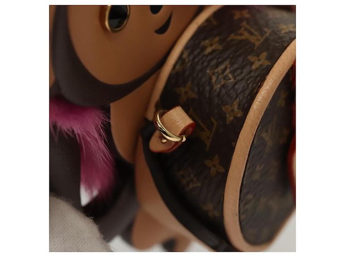 COLLANA MONKEY IN CATENA PER IL CORPO MONOGRAMMA LOUIS VUITTON Marrone LV Auth BA270SAV - vista 10