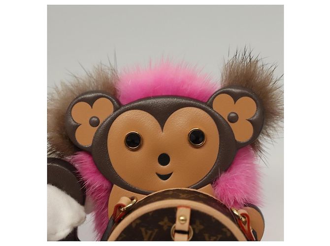 COLLANA MONKEY IN CATENA PER IL CORPO MONOGRAMMA LOUIS VUITTON Marrone LV Auth BA270SAV - vista 11