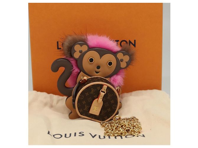 COLLANA MONKEY IN CATENA PER IL CORPO MONOGRAMMA LOUIS VUITTON Marrone LV Auth BA270SAV - vista 12