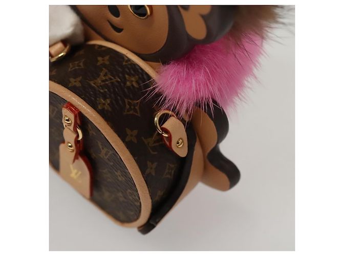 COLLANA MONKEY IN CATENA PER IL CORPO MONOGRAMMA LOUIS VUITTON Marrone LV Auth BA270SAV - vista 17