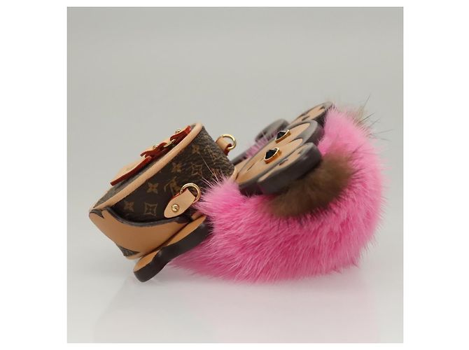 COLLANA MONKEY IN CATENA PER IL CORPO MONOGRAMMA LOUIS VUITTON Marrone LV Auth BA270SAV - vista 3