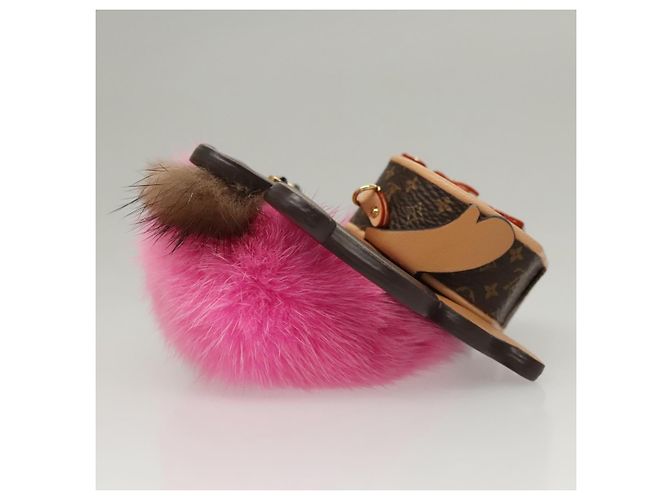 COLLANA MONKEY IN CATENA PER IL CORPO MONOGRAMMA LOUIS VUITTON Marrone LV Auth BA270SAV - vista 4