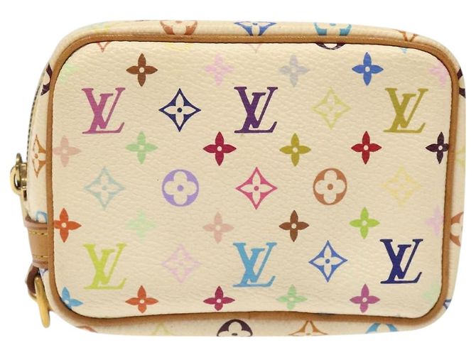 LOUIS VUITTON Pochette Wapity Monogram Multicolore Bianca M58033 Auth MX041V Bianco - vista 13
