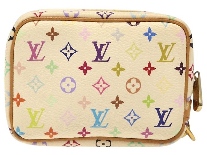 LOUIS VUITTON Pochette Wapity Monogram Multicolore Bianca M58033 Auth MX041V Bianco - vista 2