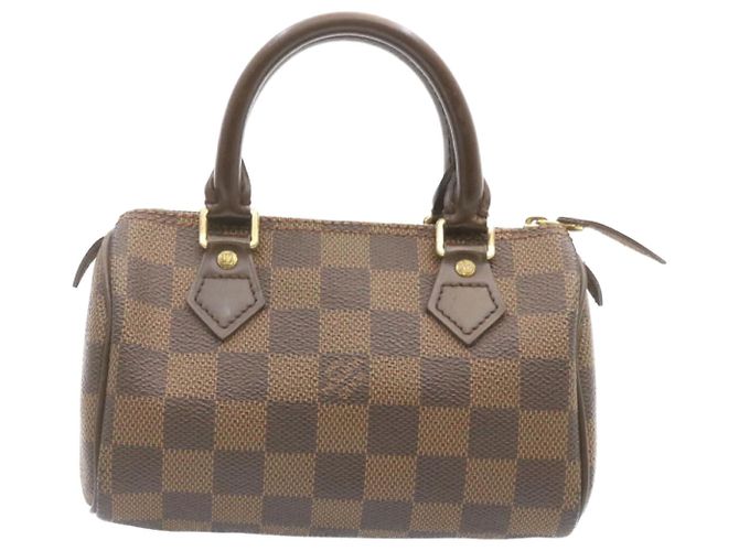 LOUIS VUITTON Mini Speedy Borsa Damier Ebene SP Order LV Auth 23260SM - vista 2