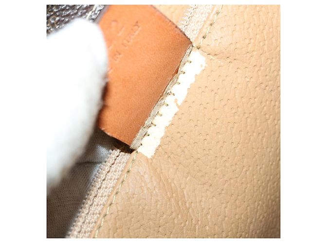 Céline Borsa a mano in tela Macadam CELINE in pelle PVC marrone Auth am3558V - vista 10