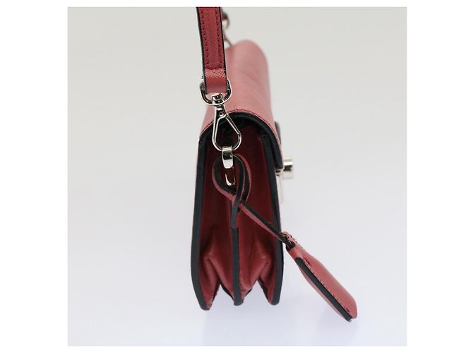 Saffiano PRADA Mini Borsa a Mano in pelle Safiano 2in1 Rosa Auth am4942V - vista 3