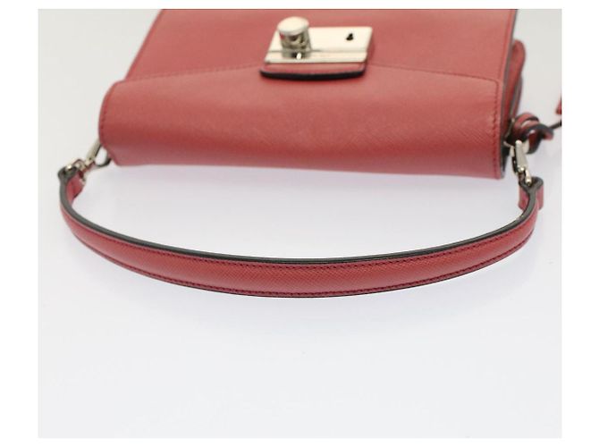 Saffiano PRADA Mini Borsa a Mano in pelle Safiano 2in1 Rosa Auth am4942V - vista 7