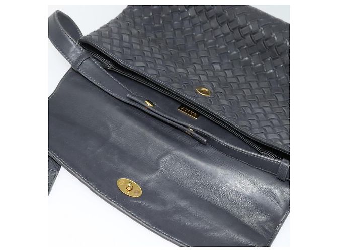 BALLY Borsa a mano in pelle 2 vie grigia oro Auth bs27967 Marrone D'oro - vista 11