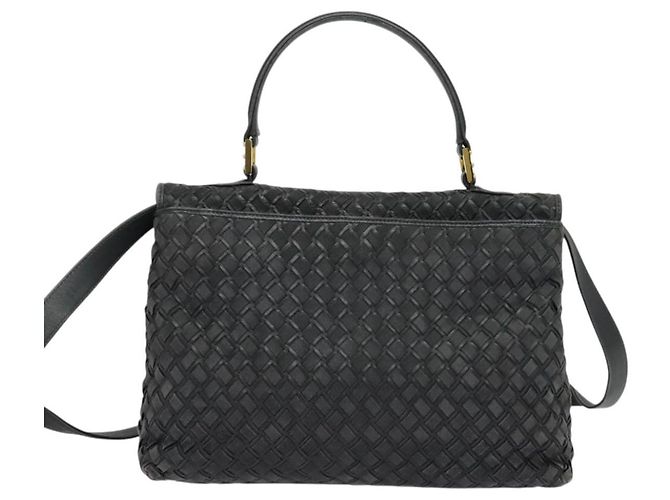 BALLY Borsa a mano in pelle 2 vie grigia oro Auth bs27967 Marrone D'oro - vista 2
