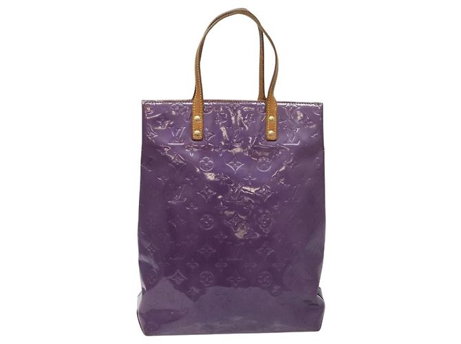 LOUIS VUITTON Borsa Tote Reade MM Monogram Vernis Viola M91087 LV Auth bs22185 Porpora - vista 2