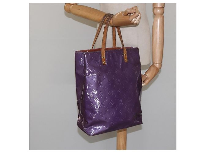 LOUIS VUITTON Borsa Tote Reade MM Monogram Vernis Viola M91087 LV Auth bs22185 Porpora - vista 22