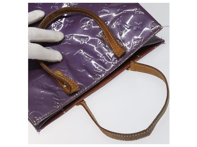 LOUIS VUITTON Borsa Tote Reade MM Monogram Vernis Viola M91087 LV Auth bs22185 Porpora - vista 6