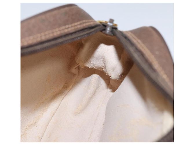 Borsa a Spalla GUCCI GG Supreme Web Sherry Line PVC Beige Marrone Argento Auth BA103 - vista 18