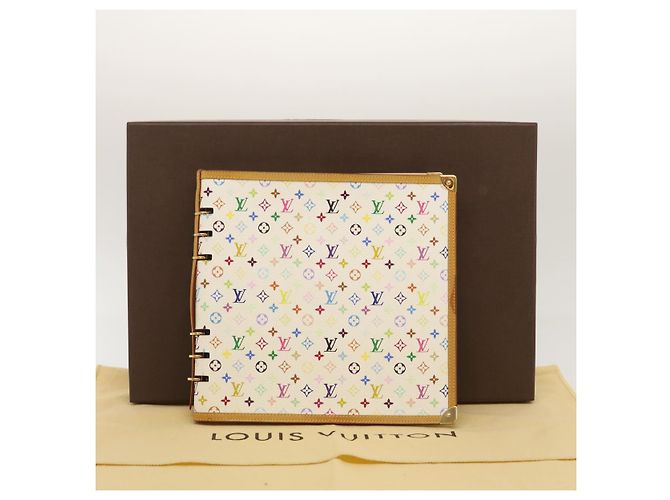 NOTIZBUCHDECKEL VENDREDI MONOGRAM MULTICOLOR LOUIS VUITTON WEISS LV Auth am474bAV Weiß - Ansicht 12
