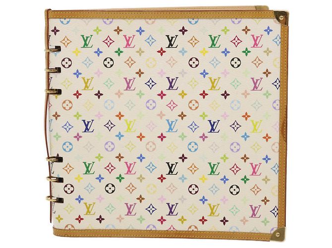 NOTIZBUCHDECKEL VENDREDI MONOGRAM MULTICOLOR LOUIS VUITTON WEISS LV Auth am474bAV Weiß - Ansicht 13