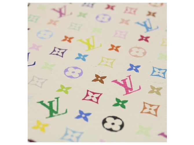NOTIZBUCHDECKEL VENDREDI MONOGRAM MULTICOLOR LOUIS VUITTON WEISS LV Auth am474bAV Weiß - Ansicht 8