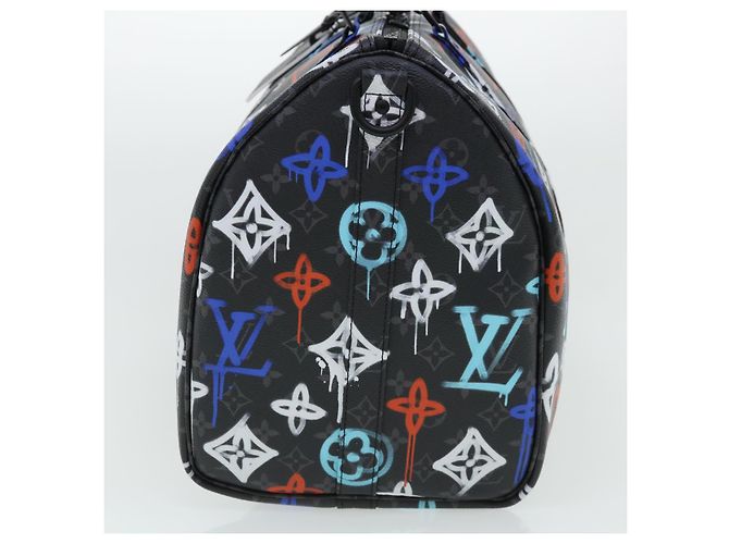LOUIS VUITTON Keepall Bandouliere 50 Monogram Eclipse Boston M21384 Auth 34215S Monogramma - vista 3