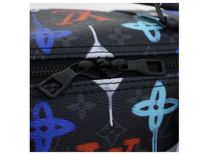 LOUIS VUITTON Keepall Bandouliere 50 Monogram Eclipse Boston M21384 Auth 34215S Monogramma - vista 9