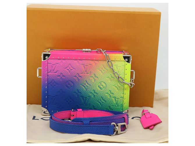 LOUIS VUITTON Bolsa Trunk Suave Ilusión Monograma Multicolor M20476 LV Auth 52077SM - vista 12