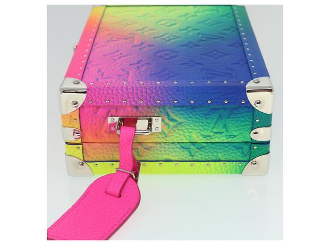 LOUIS VUITTON Bolsa Trunk Suave Ilusión Monograma Multicolor M20476 LV Auth 52077SM - vista 4
