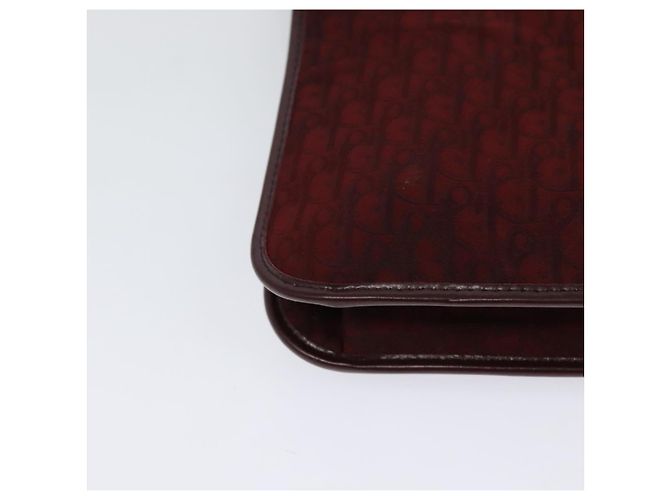 Borsa a spalla in tela Trotter Christian Dior rossa Auth KD240 Rosso - vista 12