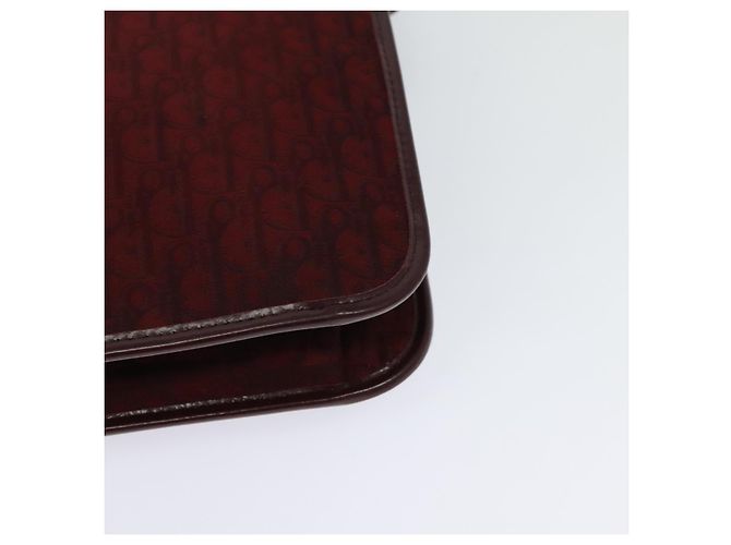Borsa a spalla in tela Trotter Christian Dior rossa Auth KD240 Rosso - vista 13
