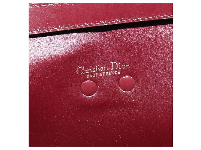 Borsa a spalla in tela Trotter Christian Dior rossa Auth KD240 Rosso - vista 16