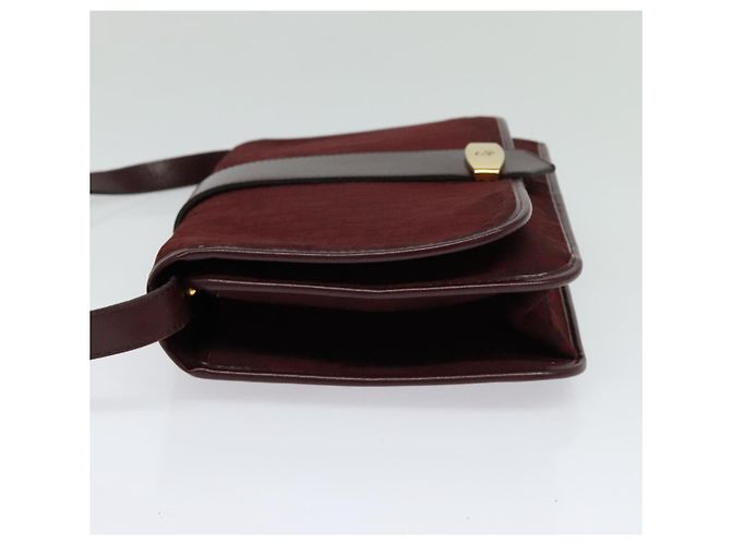 Borsa a spalla in tela Trotter Christian Dior rossa Auth KD240 Rosso - vista 4