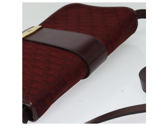 Borsa a spalla in tela Trotter Christian Dior rossa Auth KD240 Rosso - vista 6