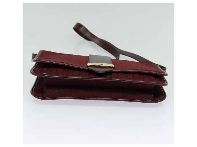 Borsa a spalla in tela Trotter Christian Dior rossa Auth KD240 Rosso - vista 9