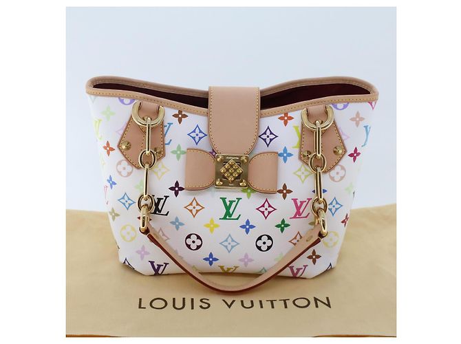 LOUIS VUITTON Monogramm Multicolor Annie MM Tote Bag Weiß M40307 LV Auth hk795SM - Ansicht 12
