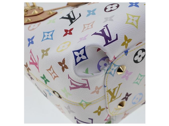 LOUIS VUITTON Monogramm Multicolor Annie MM Tote Bag Weiß M40307 LV Auth hk795SM - Ansicht 16
