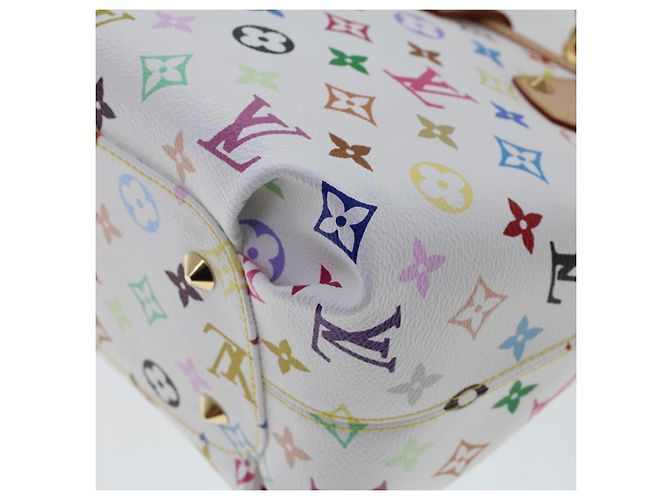 LOUIS VUITTON Monogramm Multicolor Annie MM Tote Bag Weiß M40307 LV Auth hk795SM - Ansicht 17