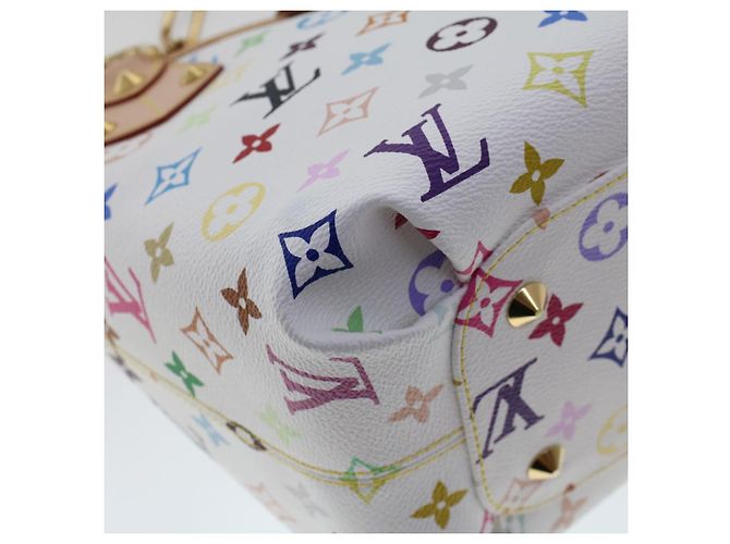 LOUIS VUITTON Monogramm Multicolor Annie MM Tote Bag Weiß M40307 LV Auth hk795SM - Ansicht 18