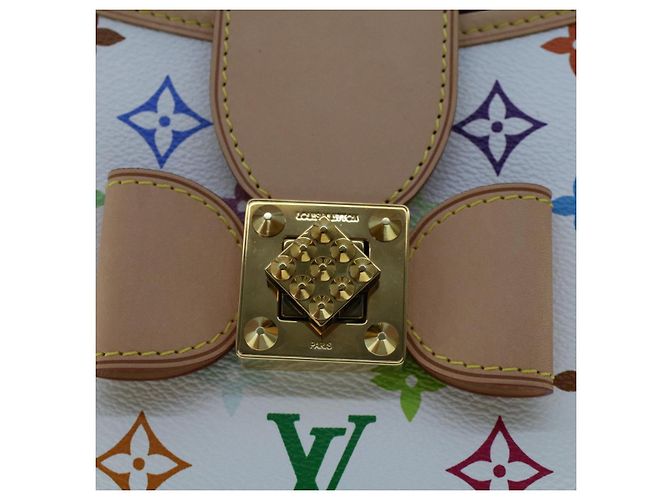 LOUIS VUITTON Monogramm Multicolor Annie MM Tote Bag Weiß M40307 LV Auth hk795SM - Ansicht 19