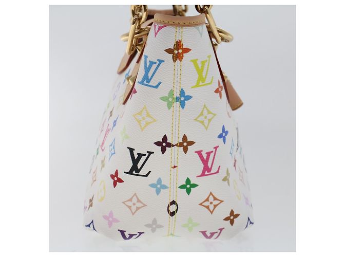 LOUIS VUITTON Monogramm Multicolor Annie MM Tote Bag Weiß M40307 LV Auth hk795SM - Ansicht 3