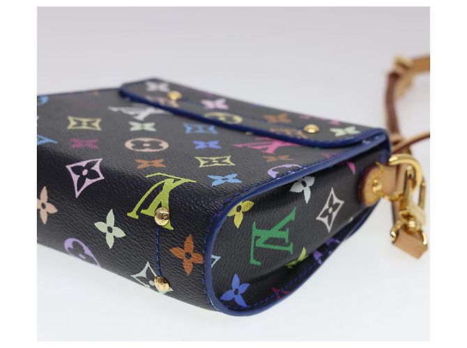 LOUIS VUITTON Borsa a Spalla Multicolor Heart Breaker Nera M40659 LV Auth 40032SM Nero - vista 16