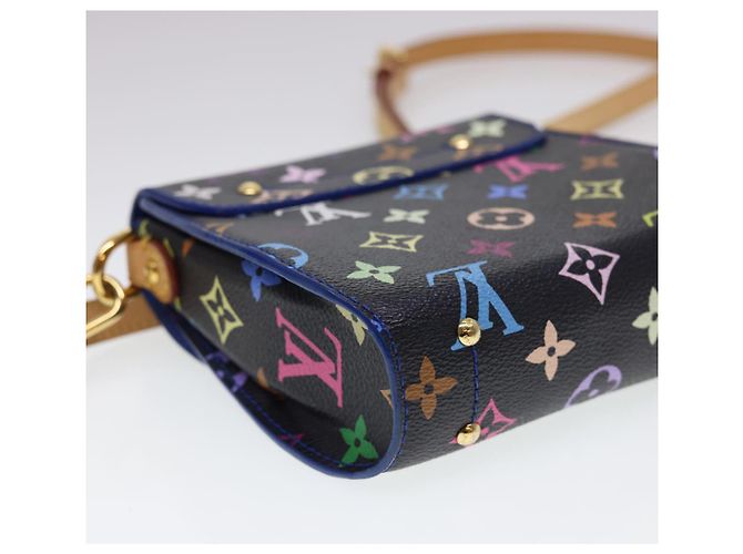 LOUIS VUITTON Borsa a Spalla Multicolor Heart Breaker Nera M40659 LV Auth 40032SM Nero - vista 17