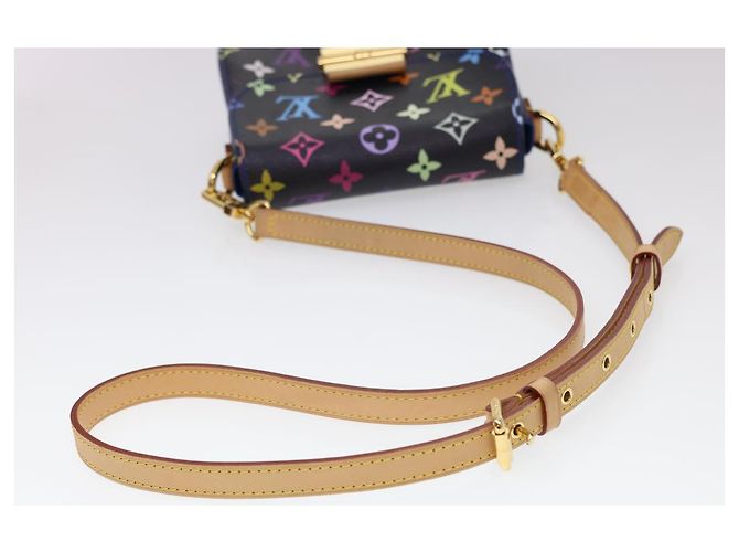 LOUIS VUITTON Borsa a Spalla Multicolor Heart Breaker Nera M40659 LV Auth 40032SM Nero - vista 7