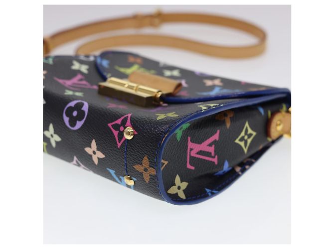 LOUIS VUITTON Borsa a Spalla Multicolor Heart Breaker Nera M40659 LV Auth 40032SM Nero - vista 8
