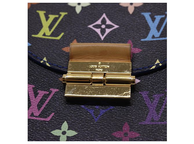 LOUIS VUITTON Borsa a Spalla Multicolor Heart Breaker Nera M40659 LV Auth 40032SM Nero - vista 9