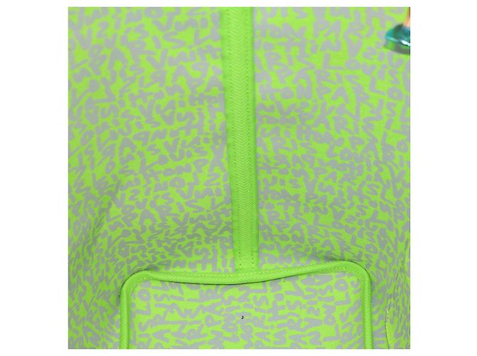 LOUIS VUITTON Borsa Tote Neverfull GM Monogram Graffiti Verde M93703 LV Auth 29943SM Verde chiaro Monogramma - vista 21