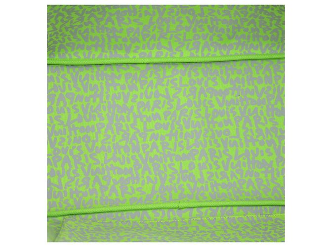LOUIS VUITTON Borsa Tote Neverfull GM Monogram Graffiti Verde M93703 LV Auth 29943SM Verde chiaro Monogramma - vista 9