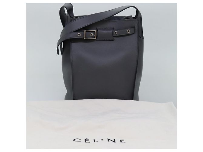 Big Bag Céline CELINE Grande borsa Borsa a Spalla Pelle Grigia Auth 74791SAM Marrone - vista 12