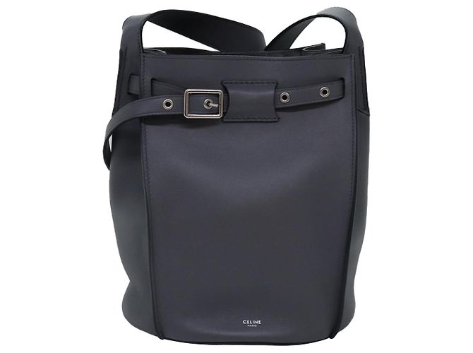 Big Bag Céline CELINE Grande borsa Borsa a Spalla Pelle Grigia Auth 74791SAM Marrone - vista 13
