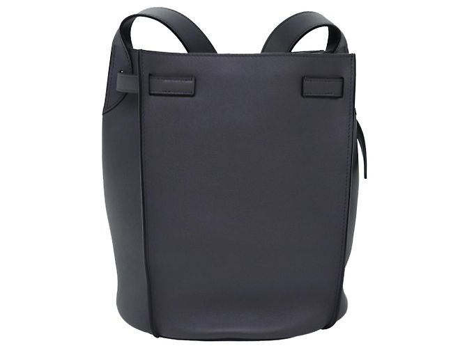 Big Bag Céline CELINE Grande borsa Borsa a Spalla Pelle Grigia Auth 74791SAM Marrone - vista 2