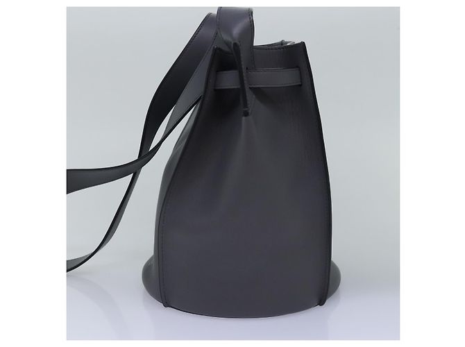 Big Bag Céline CELINE Grande borsa Borsa a Spalla Pelle Grigia Auth 74791SAM Marrone - vista 4