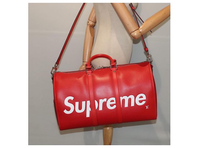 LOUIS VUITTON Epi Supreme Keepall Bandouliere 45 Borsa Boston M53419 Auth 83743SM Rosso - vista 32